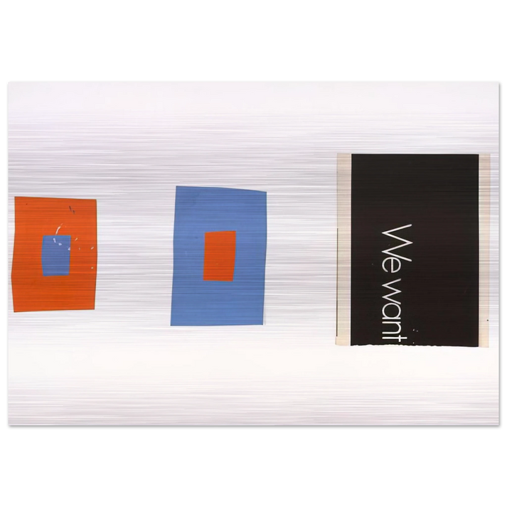Tablet #105 - Ellsworth Kelly Brushed Aluminum Print - 70x100 cm / 28x40 inches | Ellsworth Kelly Aluminum Print | Ellsworth Kelly Prints