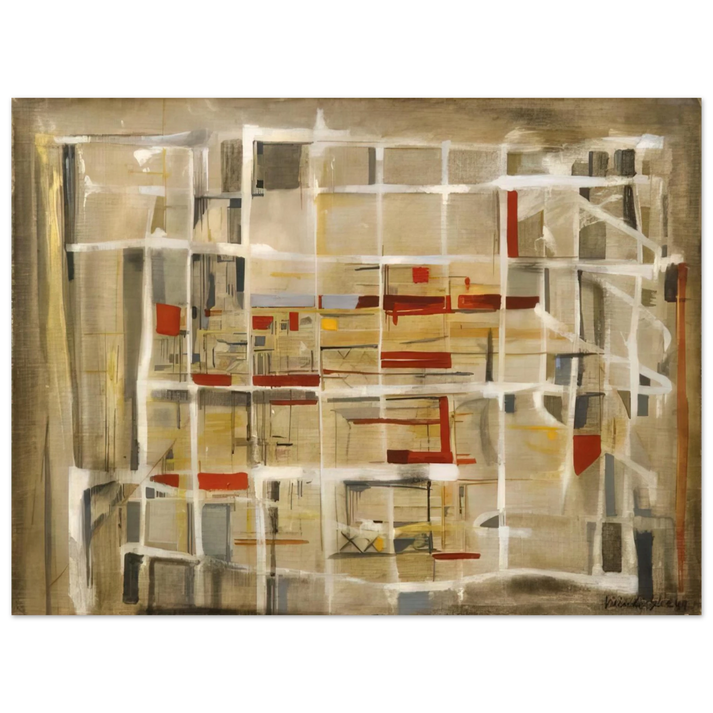 Maria Helena Vieira da Silva - Interieur à la spirale - 1949 75x100 cm / 30x40inches Fine Art Poster