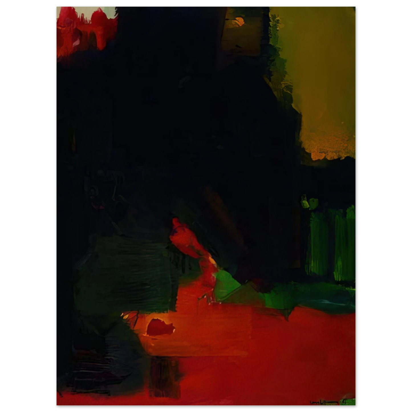 Hans Hofmann - Nocturnal Splendor 75x100 cm / 30x40inches Fine Art Poster