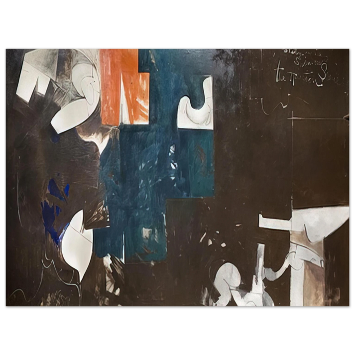 Hassel Smith - The Houston Scene - 1959 75x100 cm / 30x40inches Fine Art Poster