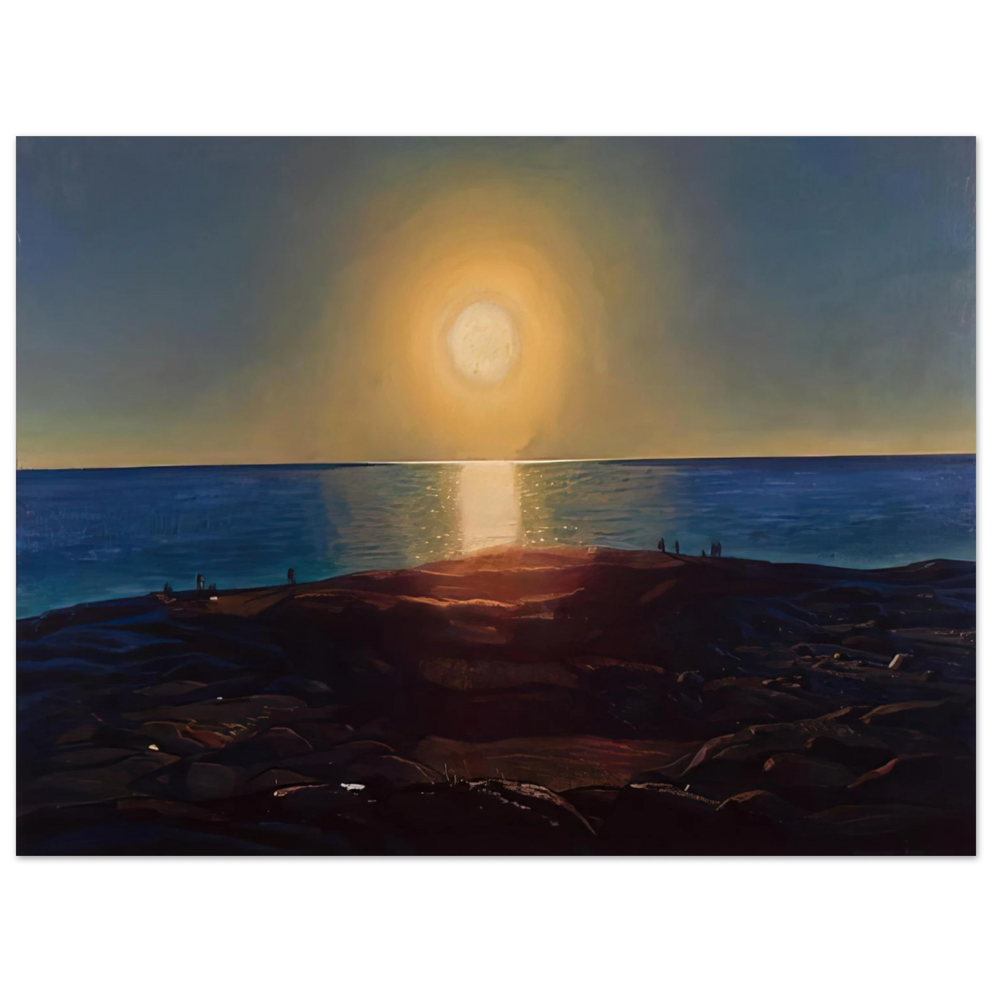 Rockwell Kent - Calm and Free Maine Coast 75x100 cm / 30x40inches Fine Art Poster