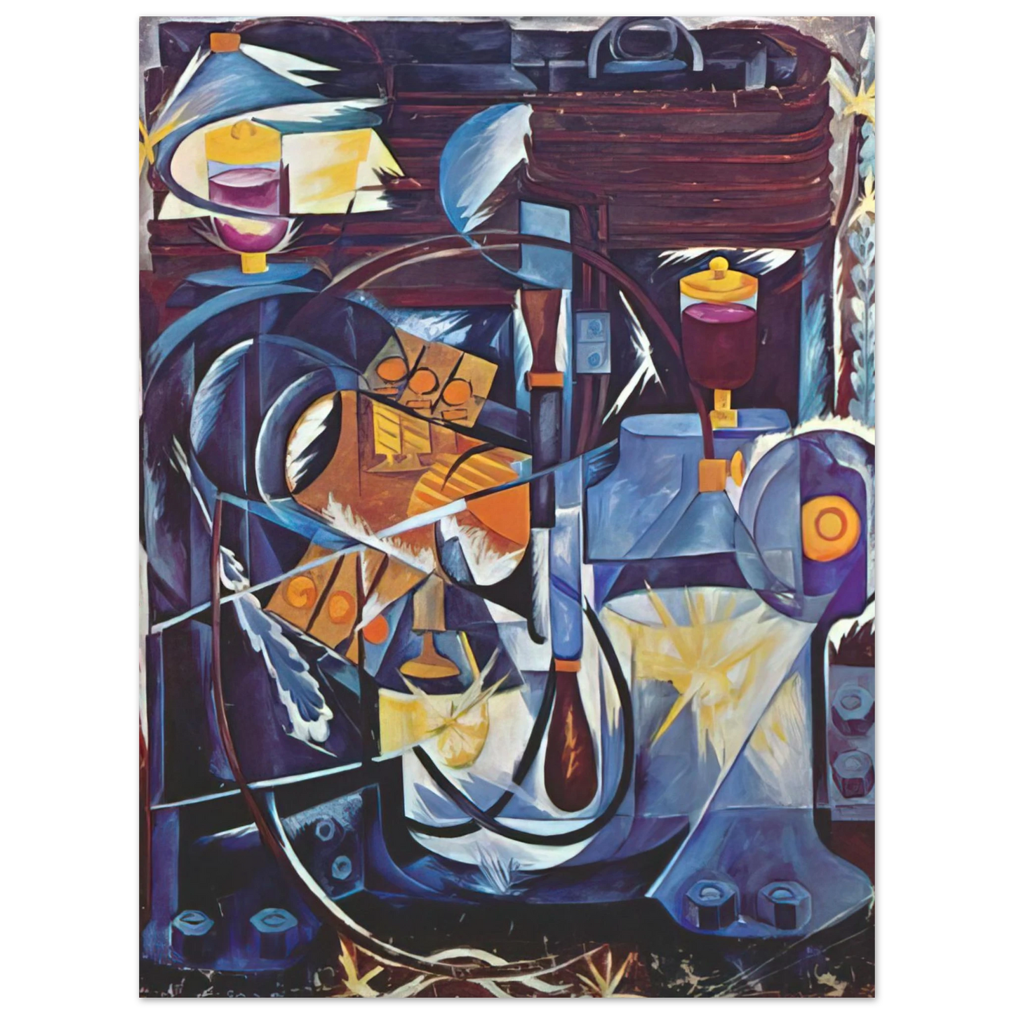 Natalia Goncharova - Dynamo machine - 1913 75x100 cm / 30x40inches Fine Art Poster