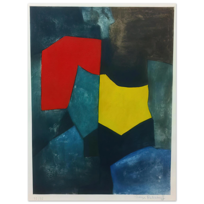 Serge Poliakoff - XVI - 1964 75x100 cm / 30x40inches Fine Art Poster