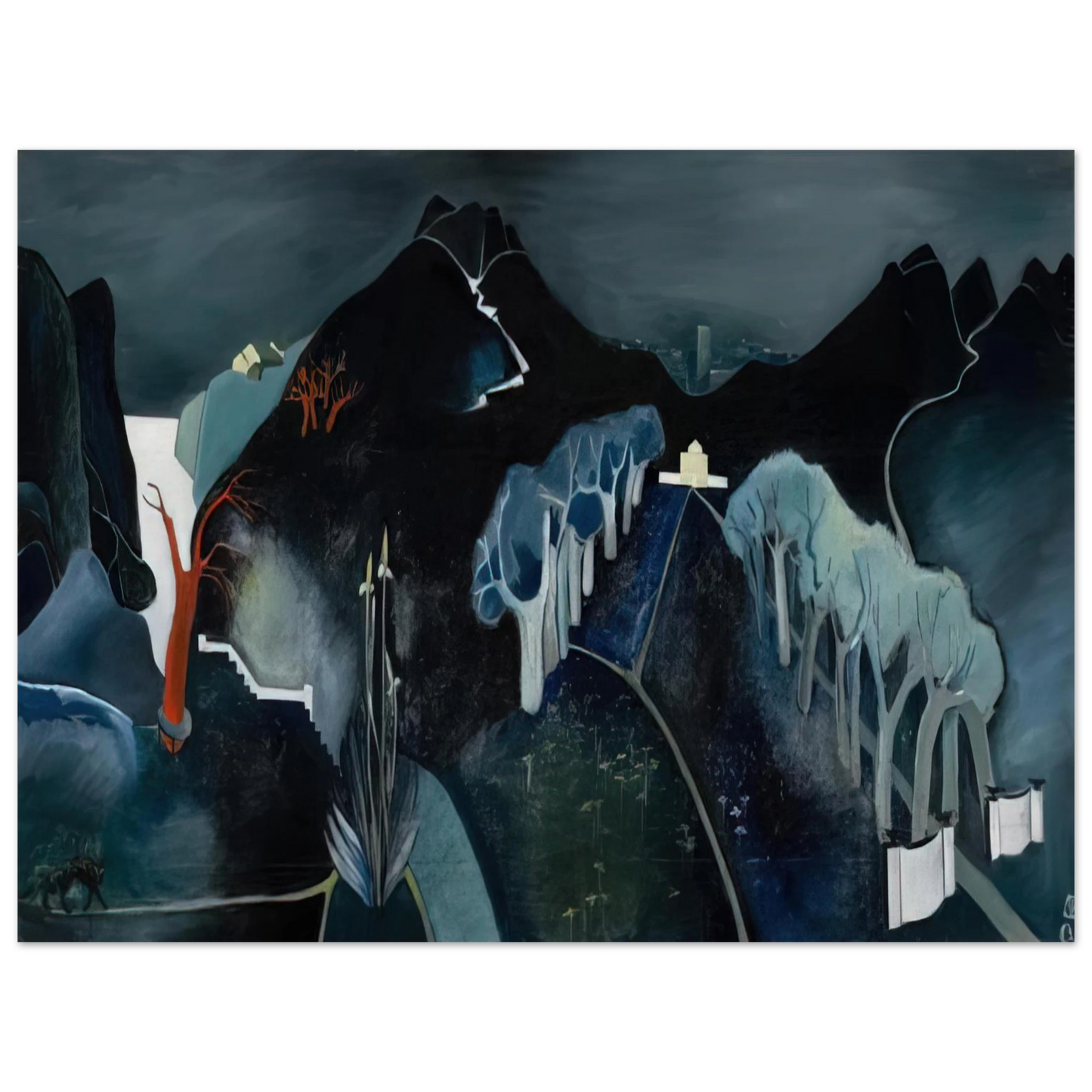 Tove Jansson - Mysterious Landscape - 1930 75x100 cm / 30x40inches Fine Art Poster