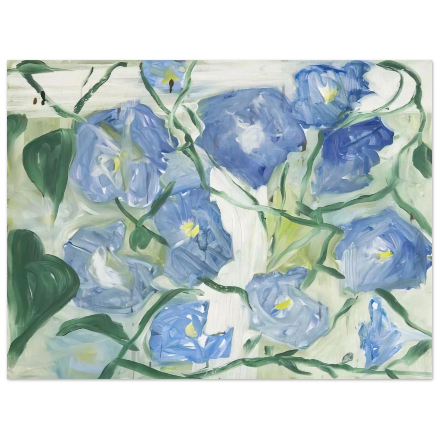 Jennifer Bartlett - Morning Glories - 1984 75x100 cm / 30x40inches Fine Art Poster