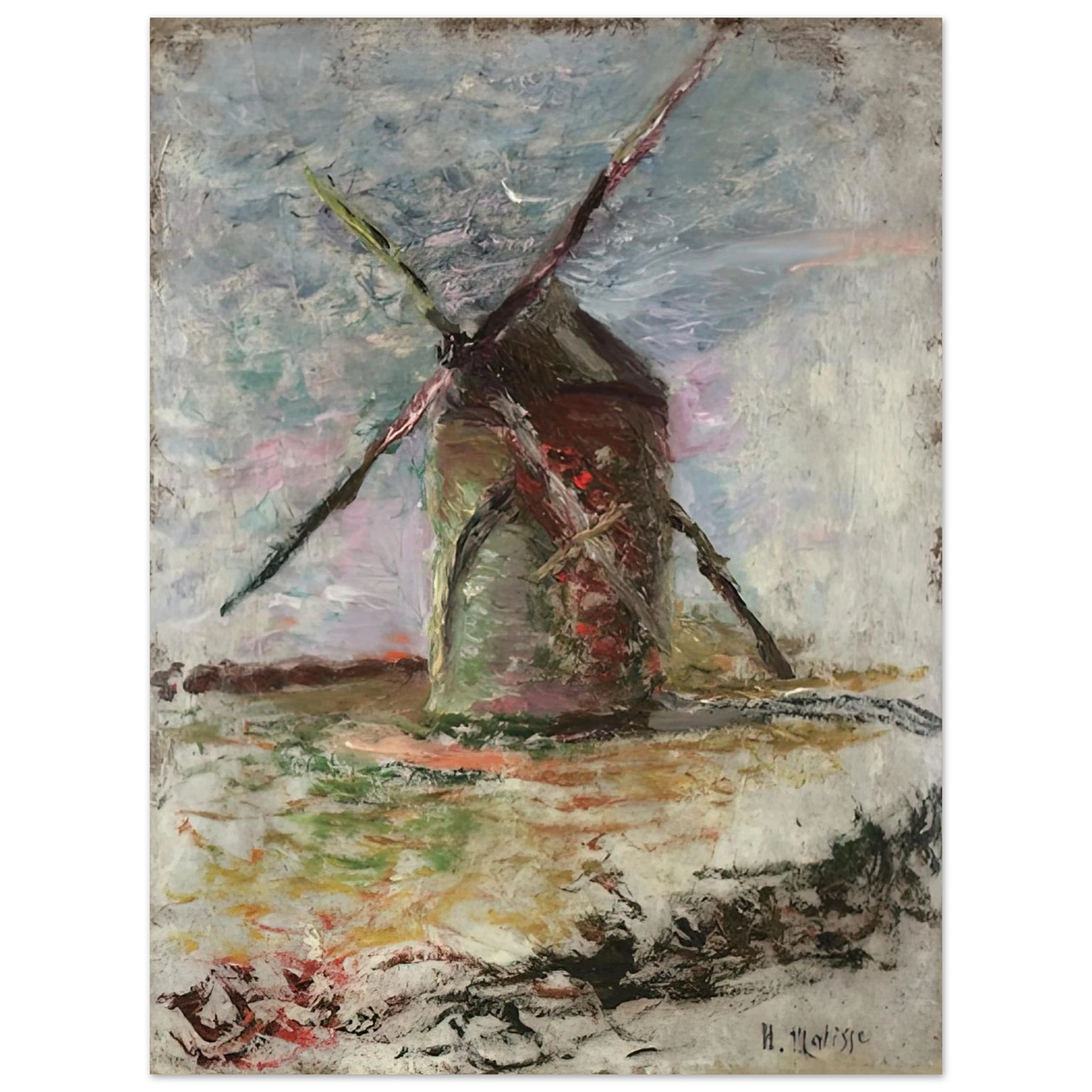 Henri Matisse - MOULIN 1897 75x100 cm / 30x40inches Fine Art Poster