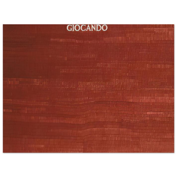Alighiero Boetti - GIOCANDO 75x100 cm / 30x40inches Fine Art Poster
