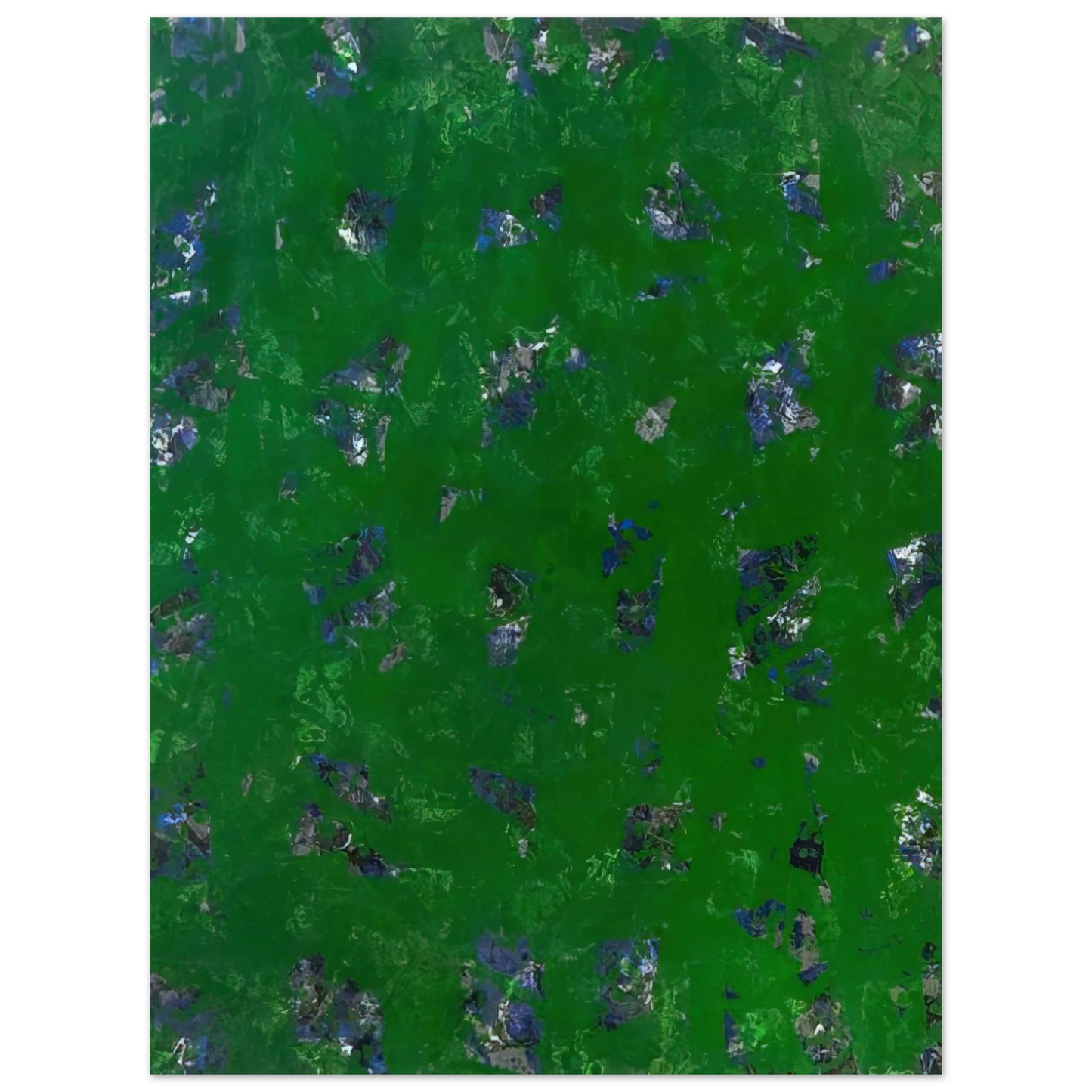 Sam Francis - Green Buddha L. L261; SF-337; G. 1157 75x100 cm / 30x40inches Fine Art Poster