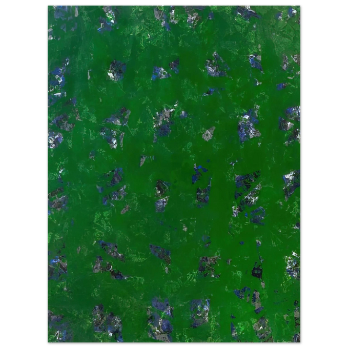 Sam Francis - Green Buddha L. L261; SF-337; G. 1157 75x100 cm / 30x40inches Fine Art Poster