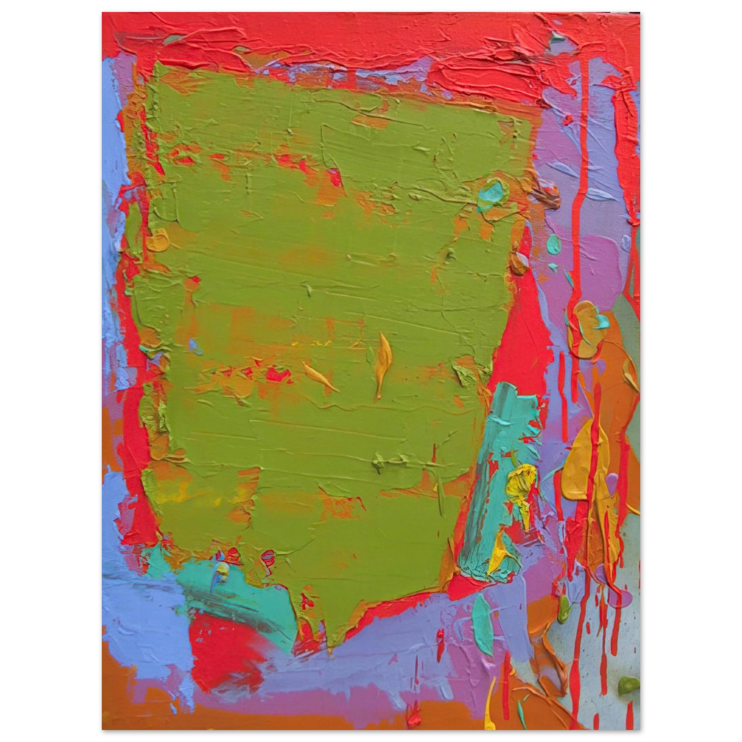John Hoyland - 21.1.75 - 1975 75x100 cm / 30x40inches Fine Art Poster