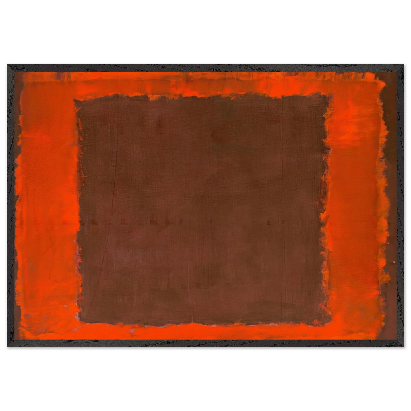 Untitled Mural for End Wall - 1959 - Mark Rothko 70x100 cm / 28x40 inches Framed Art Print – Black Wooden Frame
