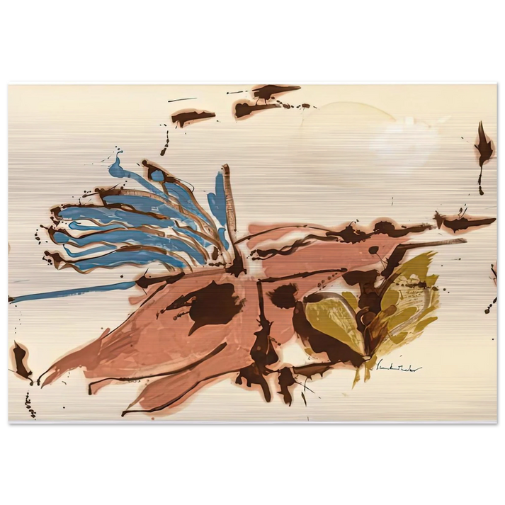 Pink Bird Figure I, 1961- - Helen Frankenthaler Brushed Aluminum Print - 70x100 cm / 28x40 inches | Helen Frankenthaler Aluminum Print | Helen Frankenthaler Prints
