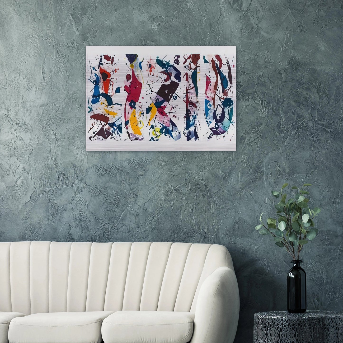 Untitled SFE 020 Lembark I53 - Sam Francis Brushed Aluminum Print - 70x100 cm / 28x40 inches | Sam Francis Aluminum Print | Sam Francis Prints