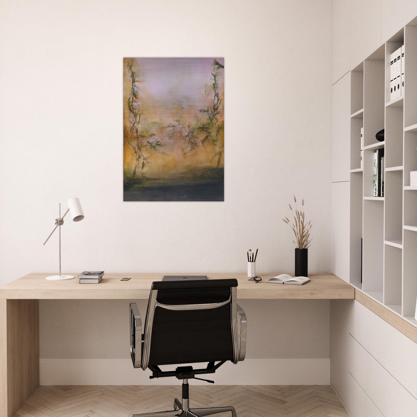 25 5 2001 2001 - Zao Wou-Ki Brushed Aluminum Print - 70x100 cm / 28x40 inches | Zao Wou-Ki Aluminum Print | Zao Wou-Ki Prints