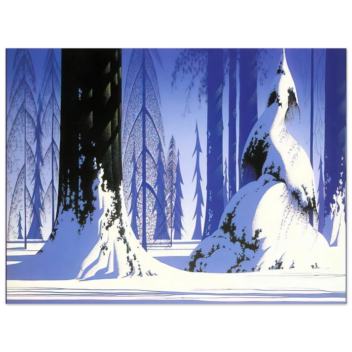 Eyvind Earle - Winter 75x100 cm / 30x40inches Fine Art Poster