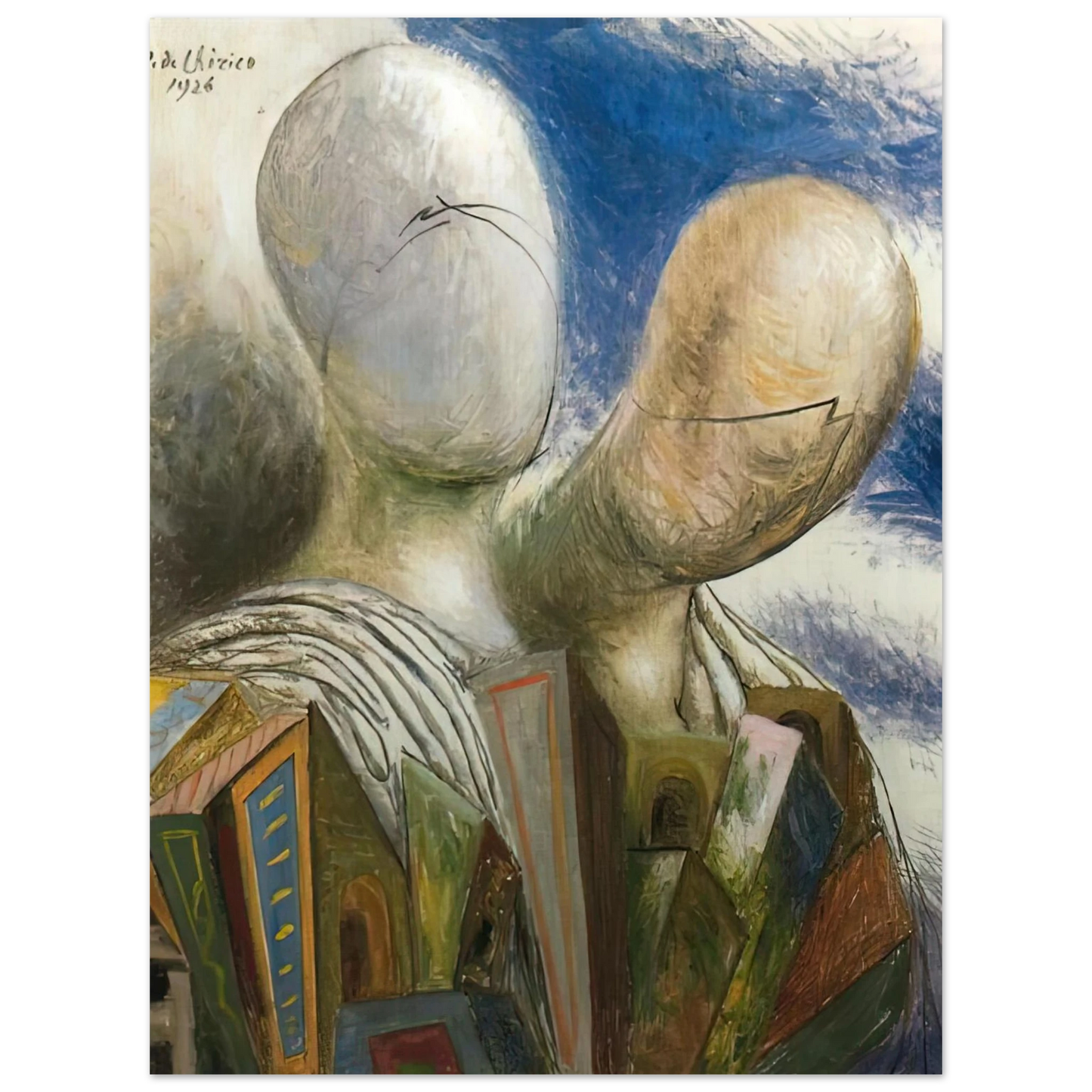 Giorgio de Chirico - THE SPOUSES 1926 75x100 cm / 30x40inches Fine Art Poster