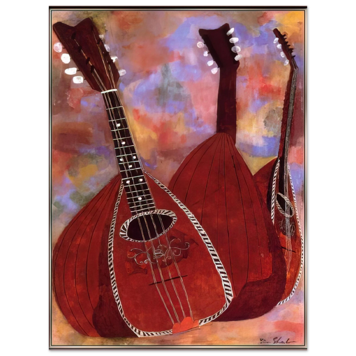 Ben Shahn - THREE LUTES 75x100 cm / 30x40inches Fine Art Poster