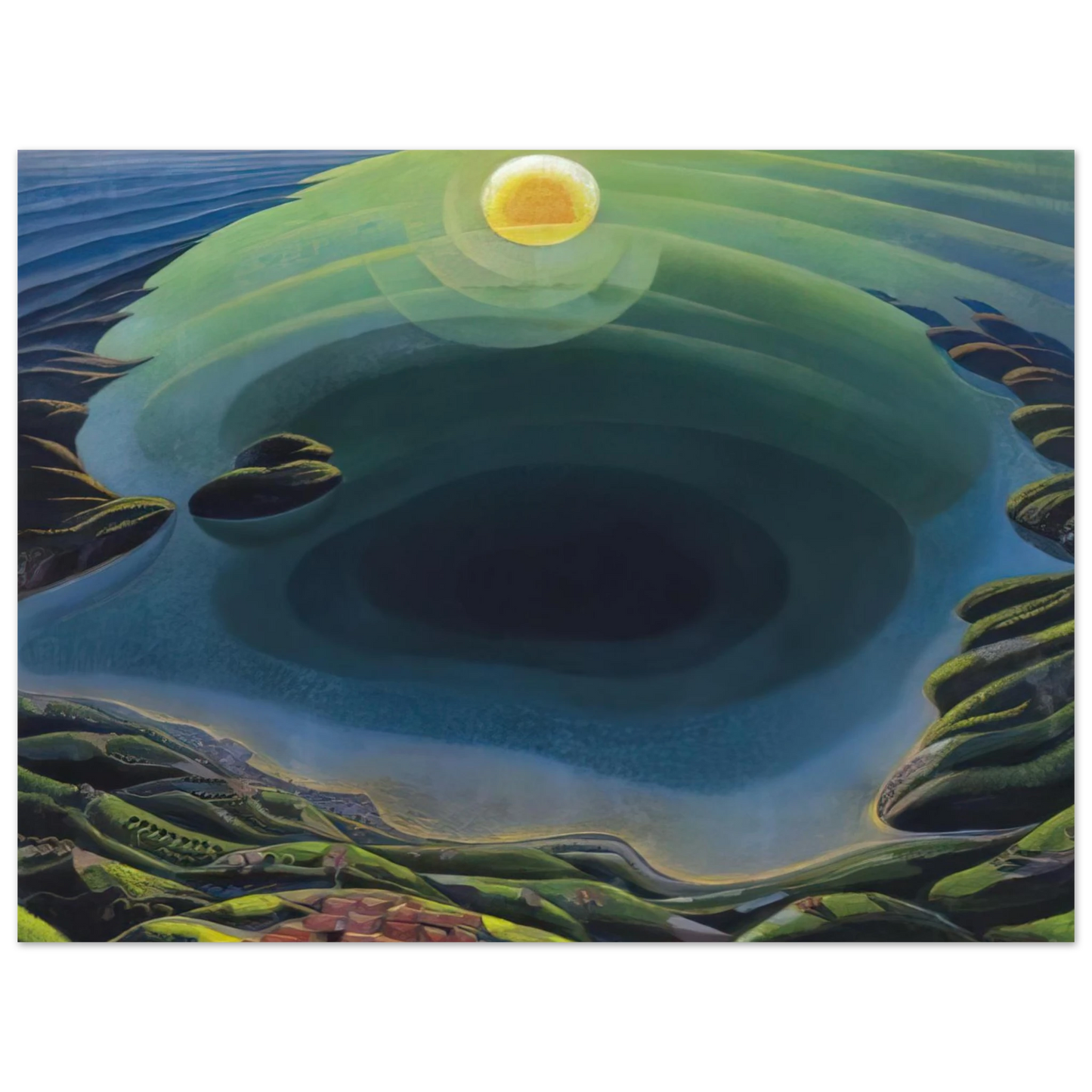 Gerardo Dottori - Aurora sul Golfo - 1935 75x100 cm / 30x40inches Fine Art Poster