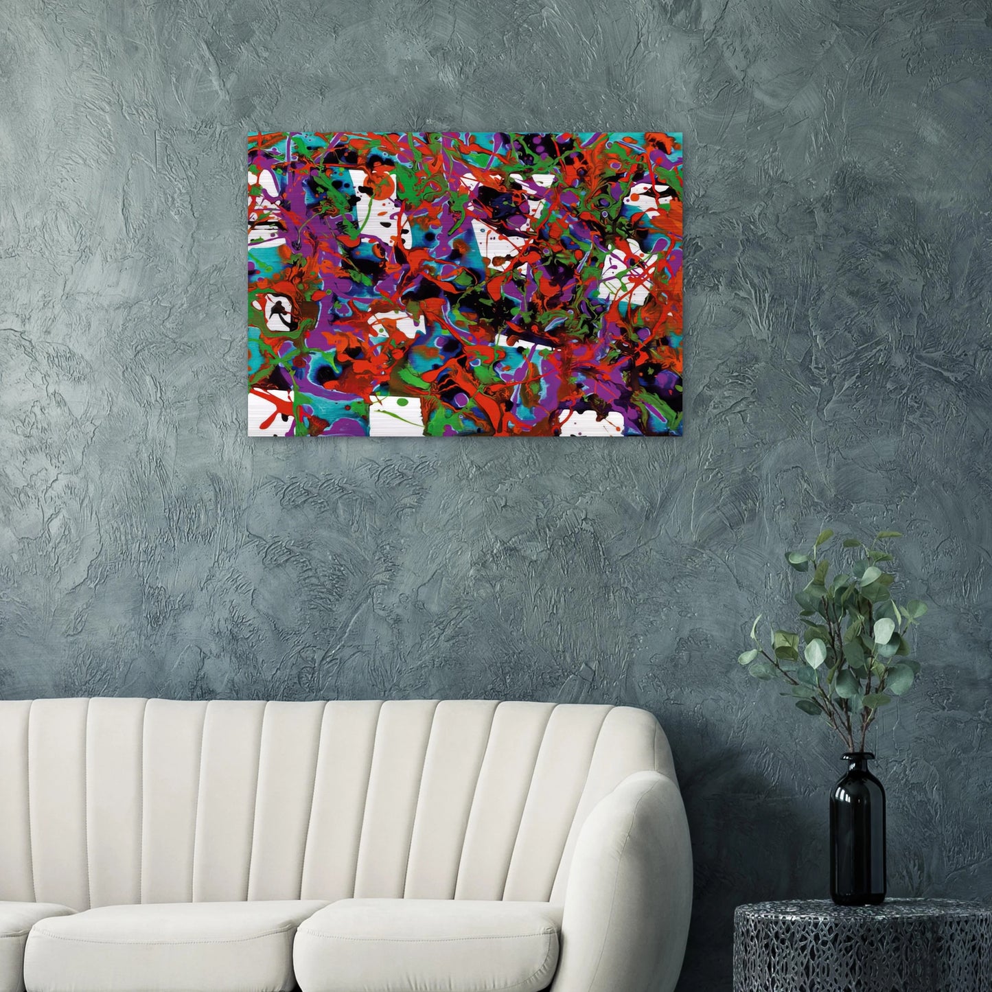 Untitled SFP94-23 SF94-036 - Sam Francis Brushed Aluminum Print - 70x100 cm / 28x40 inches | Sam Francis Aluminum Print | Sam Francis Prints