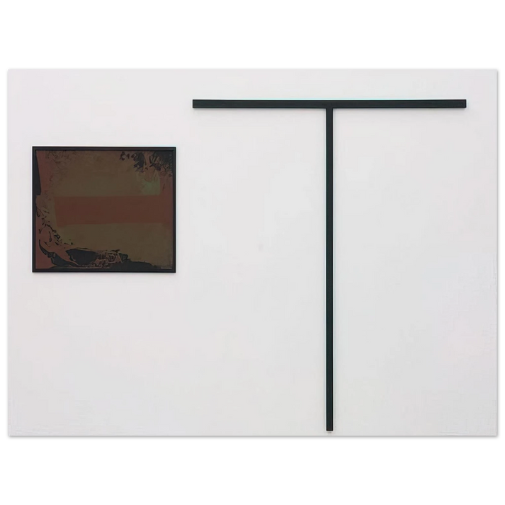 Blinky Palermo - untitled T-formiges Objekt mit Gouache - 1972 75x100 cm / 30x40inches Fine Art Poster