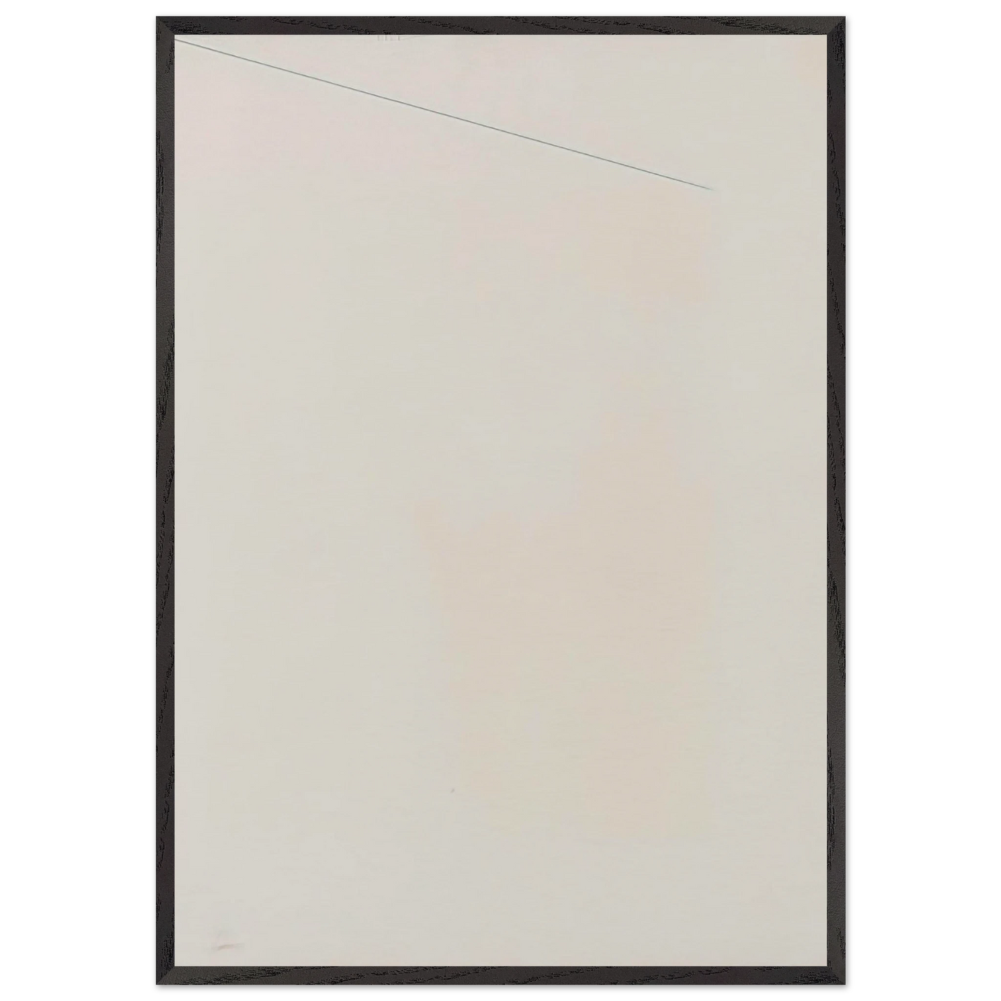 Blue Line - Minimalism - Robert Ryman 70x100 cm / 28x40 inches Framed Art Print – Black Wooden Frame