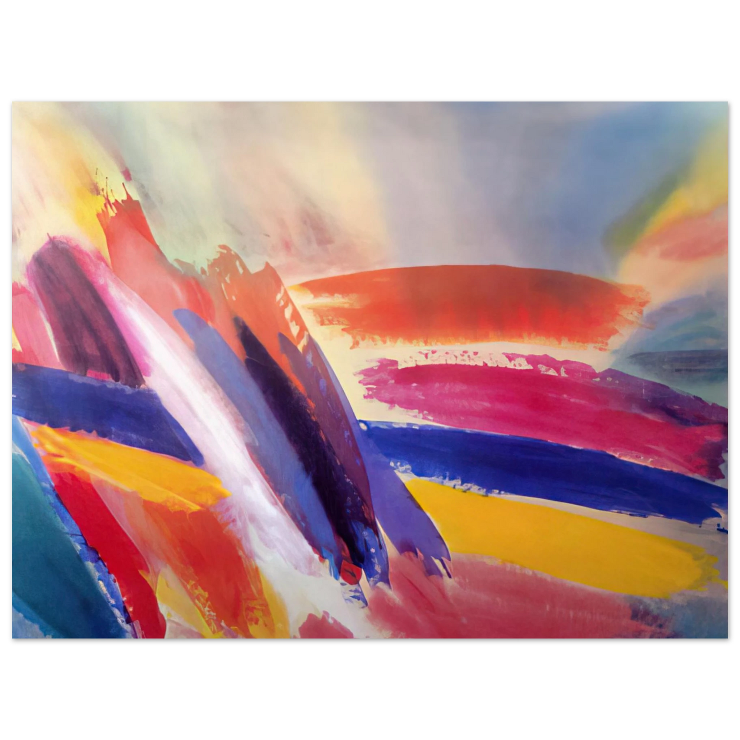 Ronnie Landfield - Spirit On High - 1995 75x100 cm / 30x40inches Fine Art Poster