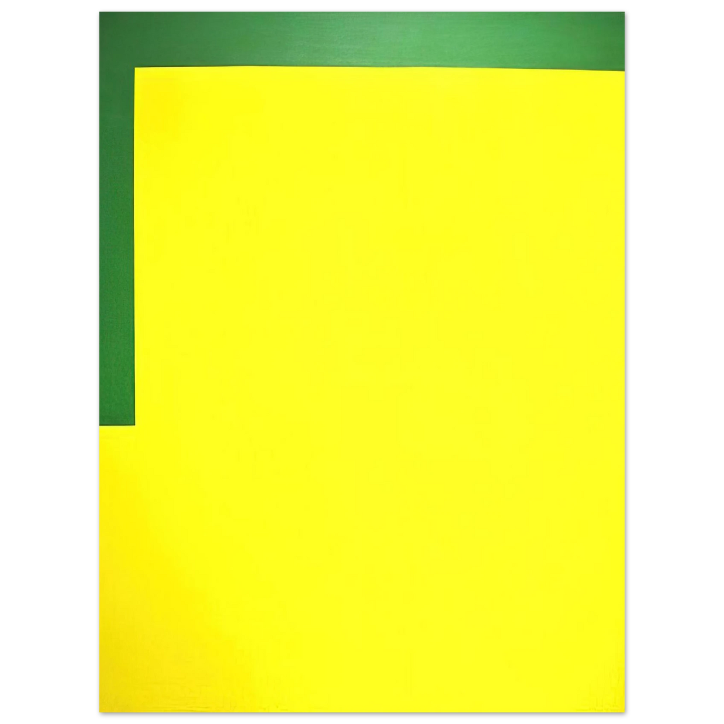 Carmen Herrera - More yellow, less green - 1989 75x100 cm / 30x40inches Fine Art Poster