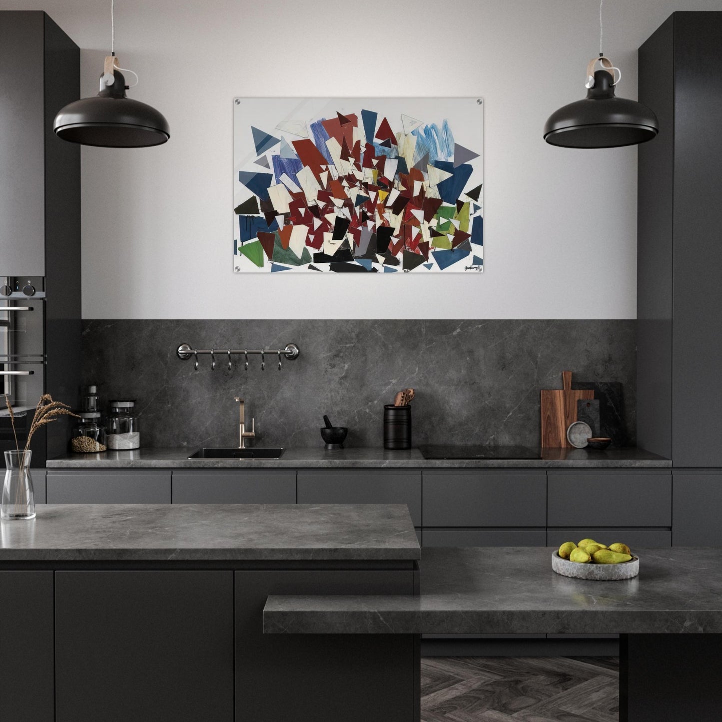 7--7--N - 1992 - Robert Goodnough Acrylic Print - 70x100 cm / 28x40″ inches