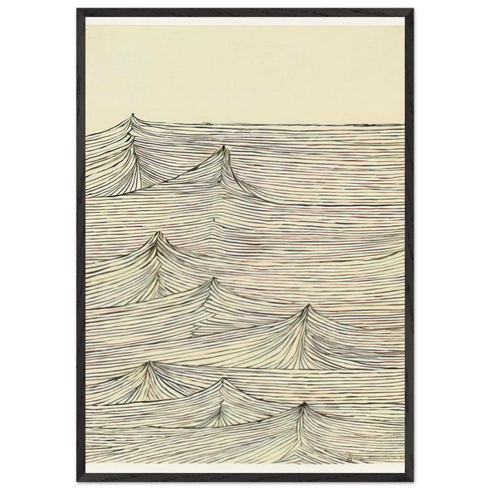 UNTITLED 7 N1 - Louise Bourgeois 70x100 cm / 28x40 inches Framed Art Print – Black Wooden Frame