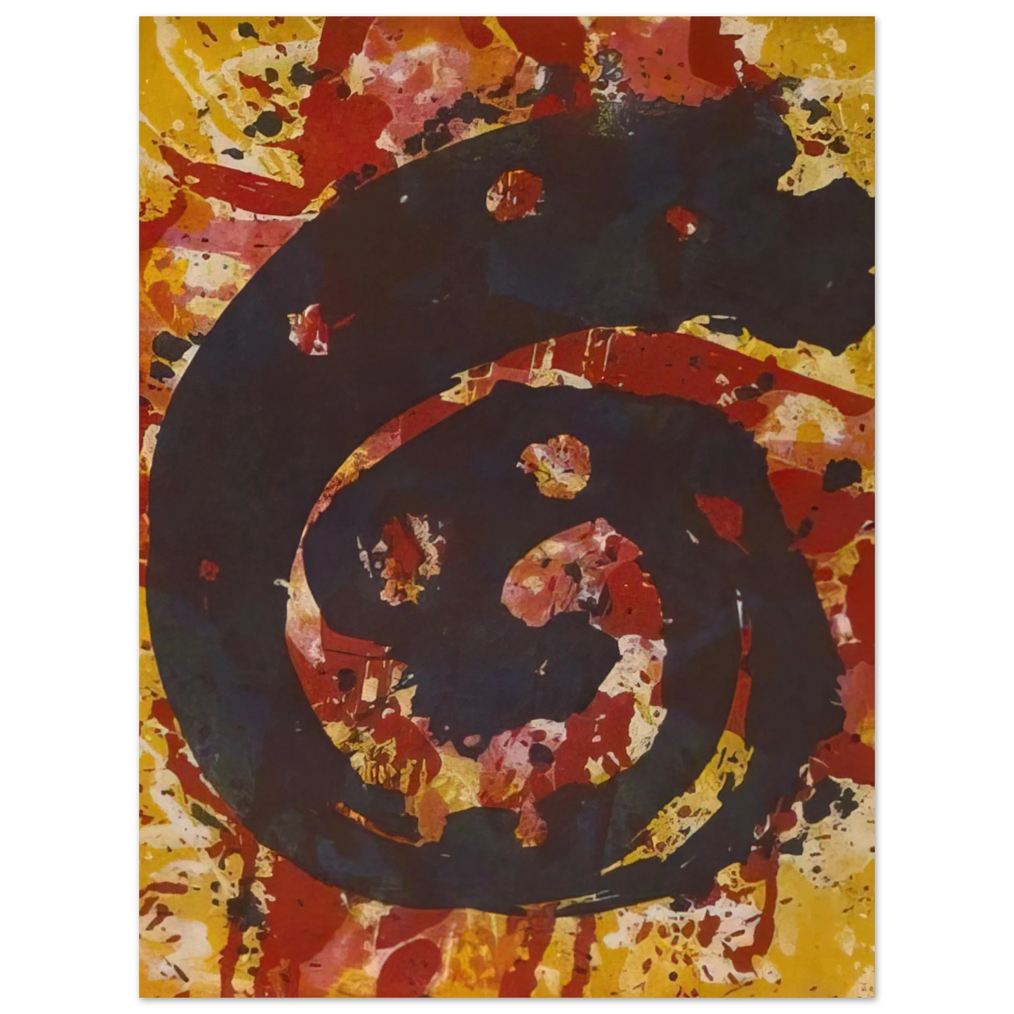 Sam Francis - Untitled L. I48; SFE-015 75x100 cm / 30x40inches Fine Art Poster