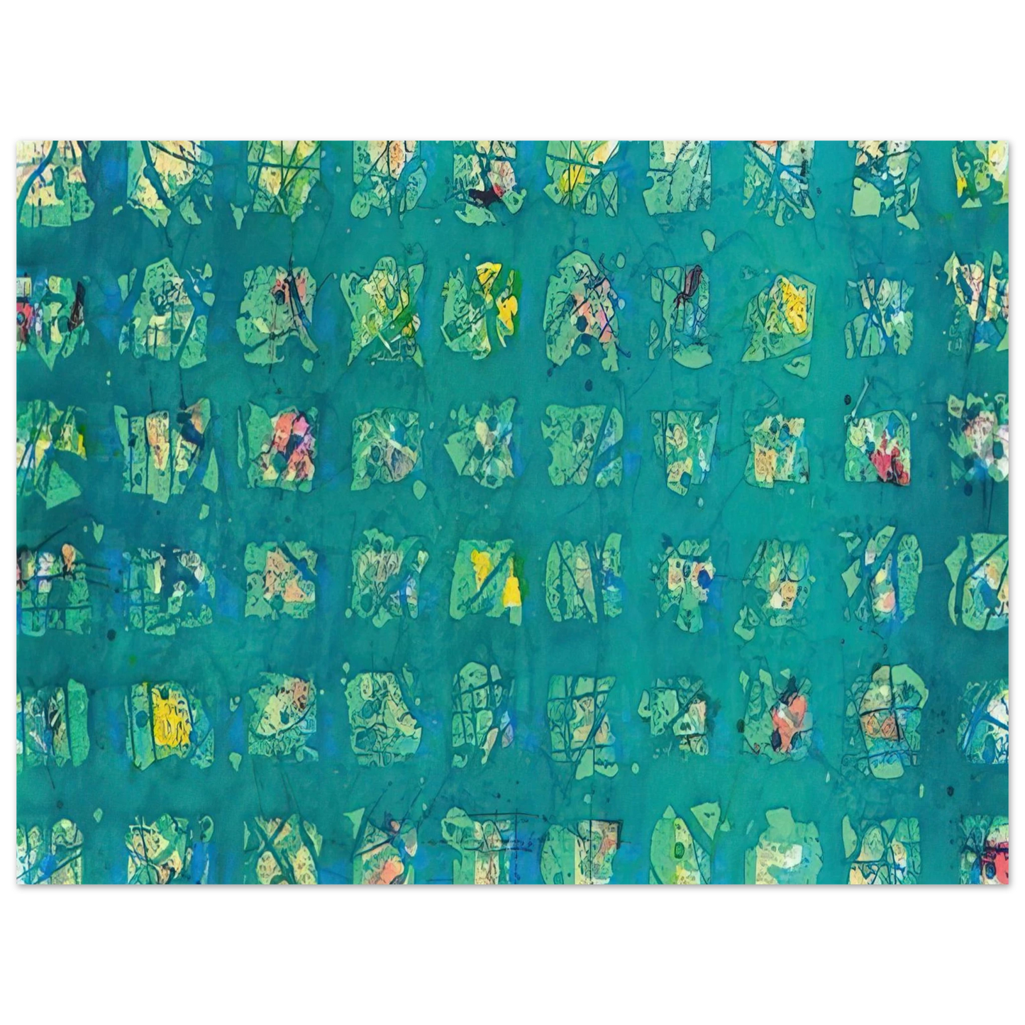 Sam Francis - La Primavera Fredda Cold Spring 75x100 cm / 30x40inches Fine Art Poster