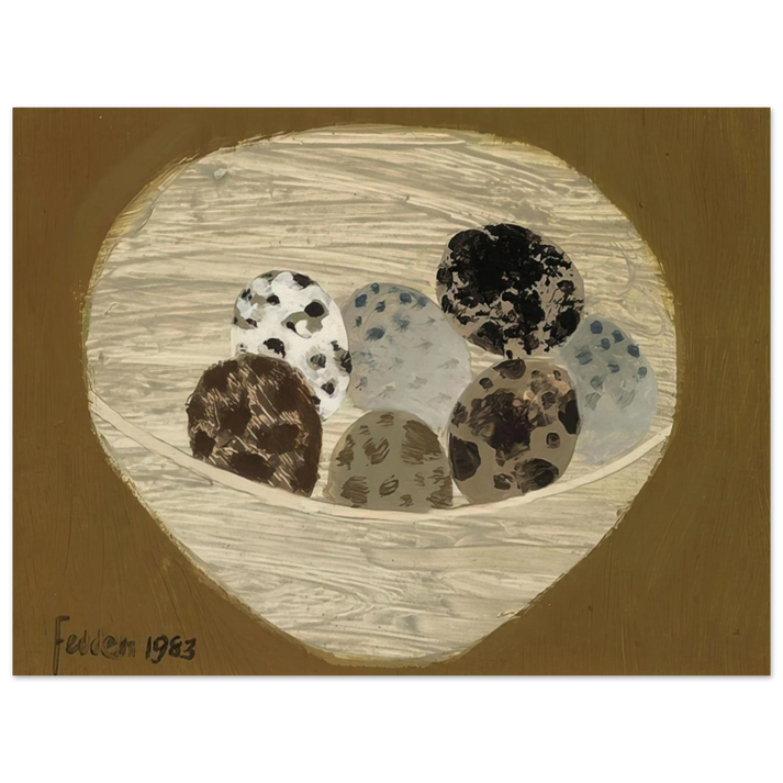 Mary Fedden - Quail Eggs - 1983 75x100 cm / 30x40inches Fine Art Poster