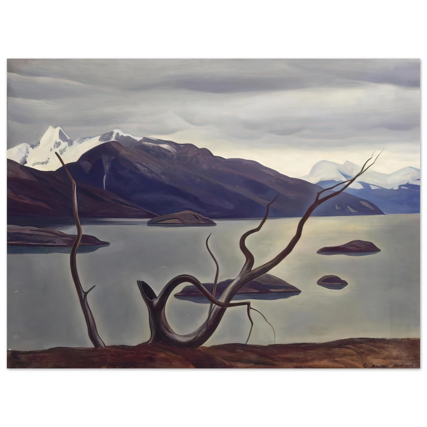 Rockwell Kent - Admiralty Sound, Tierra Del Fuego 75x100 cm / 30x40inches Fine Art Poster