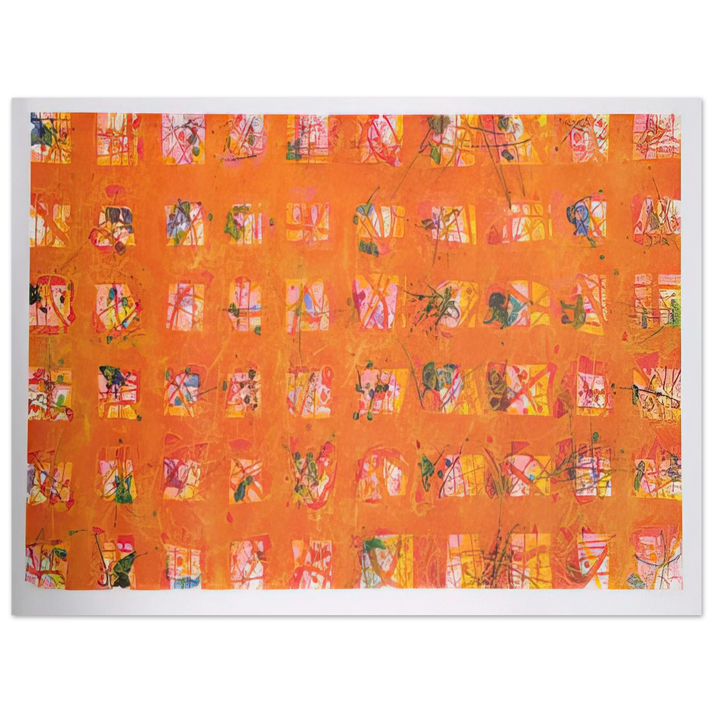 Sam Francis - Pioggia d'Oro Golden Rain 75x100 cm / 30x40inches Fine Art Poster