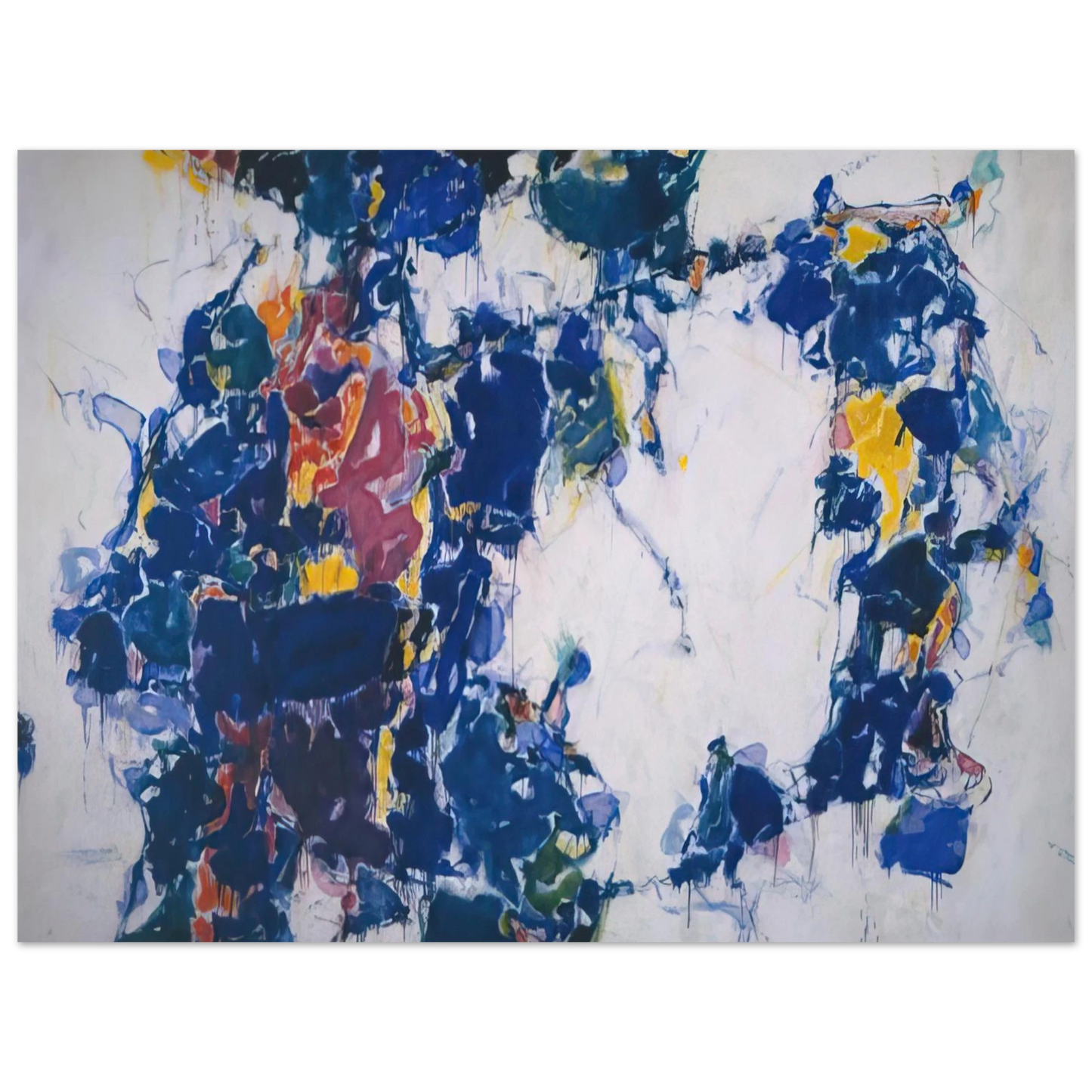 Sam Francis - Around the Blues 75x100 cm / 30x40inches Fine Art Poster