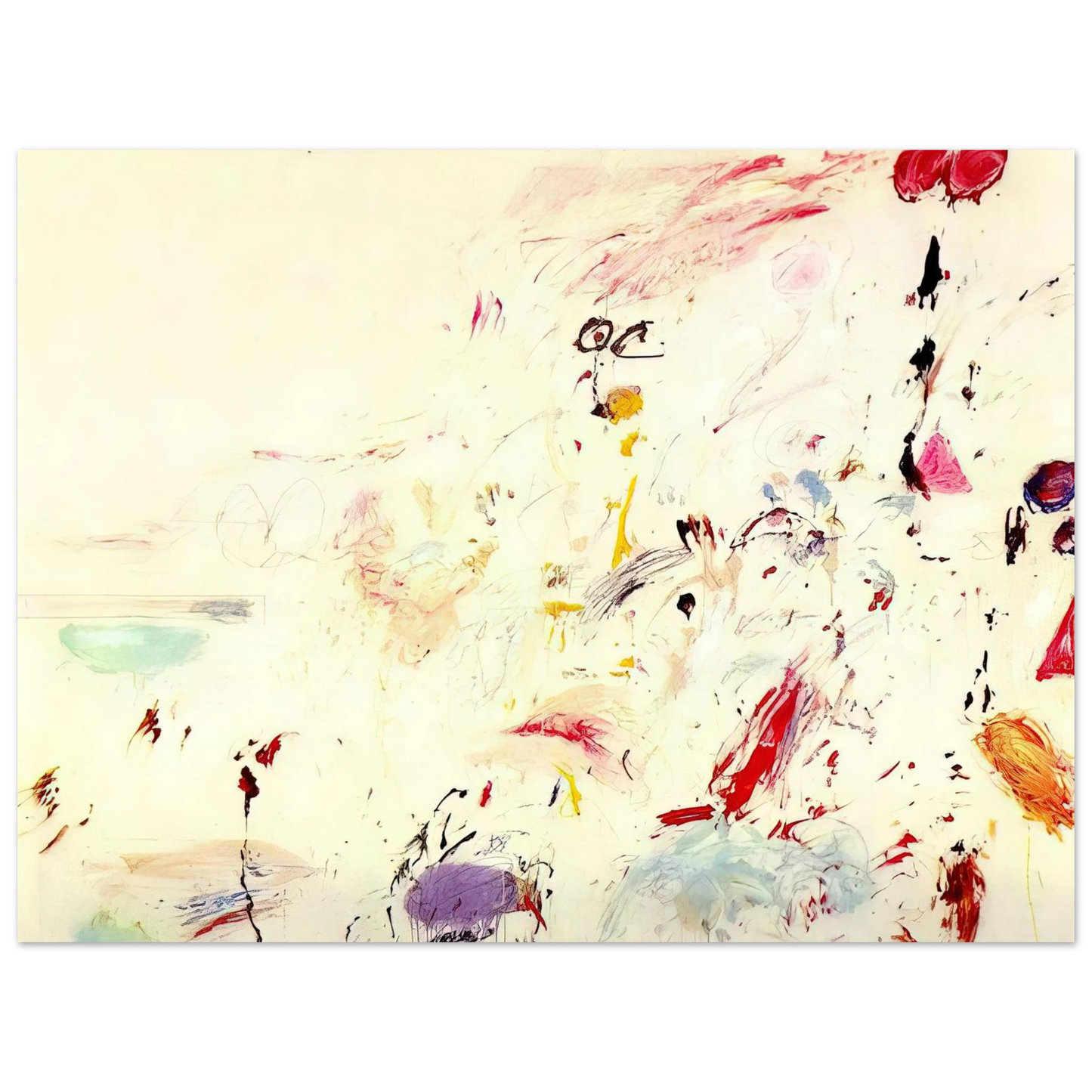 Cy Twombly - Bay of Naples 75x100 cm / 30x40inches Fine Art Poster