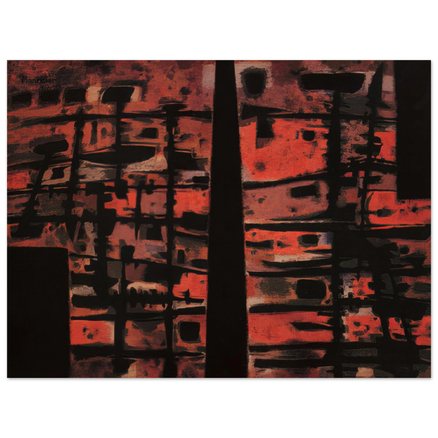 Alfred Manessier - La Sixième Heure - 1958 75x100 cm / 30x40inches Fine Art Poster