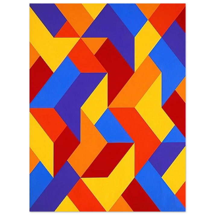 Karl Benjamin - #3 - 1969 75x100 cm / 30x40inches Fine Art Poster