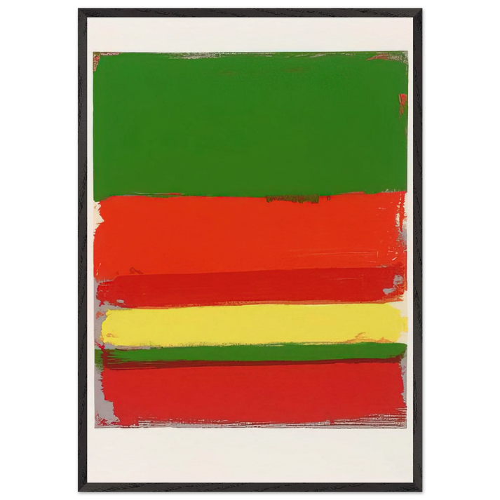 Untitled From The Shapes of Colour - 1978 N2 - Patrick Heron 70x100 cm / 28x40 inches Framed Art Print – Black Wooden Frame