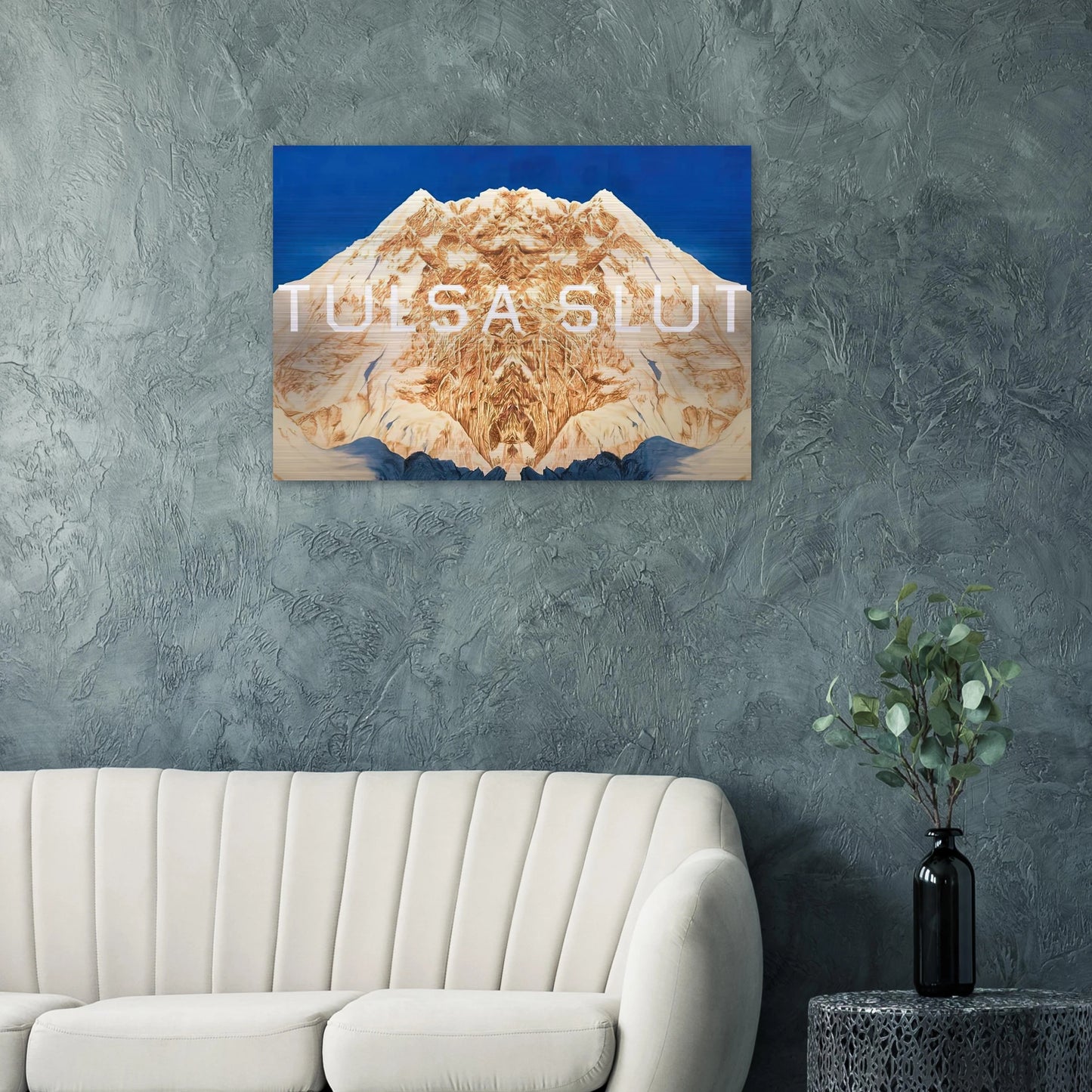 TULSA SLUT 2016 - Edward Ruscha Brushed Aluminum Print - 70x100 cm / 28x40 inches | Edward Ruscha Aluminum Print | Edward Ruscha Prints