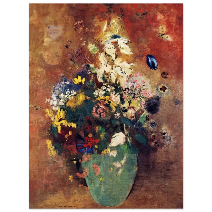 Odilon Redon - GREEN VASE 75x100 cm / 30x40inches Fine Art Poster