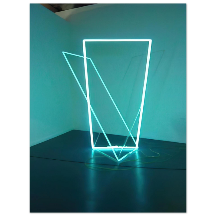 Francois Morellet - Néon dans l’espace - 1963 75x100 cm / 30x40inches Fine Art Poster