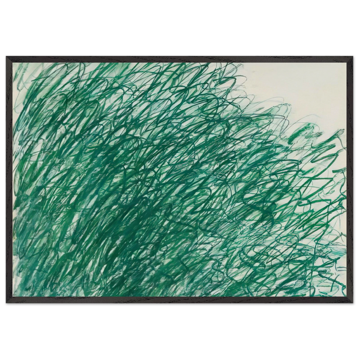 Returning from Tonnicoda - Cy Twombly 70x100 cm / 28x40 inches Framed Art Print – Black Wooden Frame
