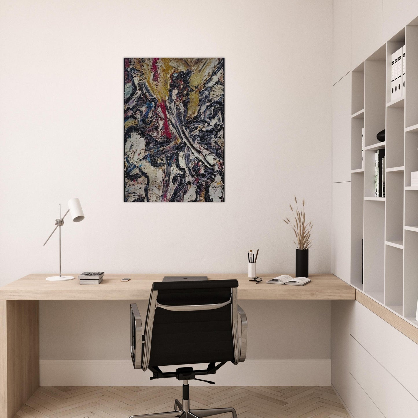 STUDY AFTER TITIAN II - Frank Auerbach Brushed Aluminum Print - 70x100 cm / 28x40 inches | Frank Auerbach Aluminum Print | Frank Auerbach Prints