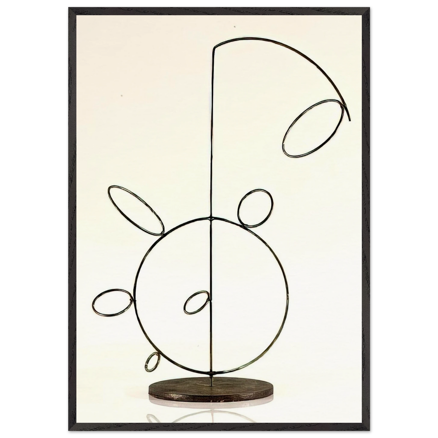 Stabile - 1954 1 - Lolo Soldevilla 70x100 cm / 28x40 inches Framed Art Print – Black Wooden Frame