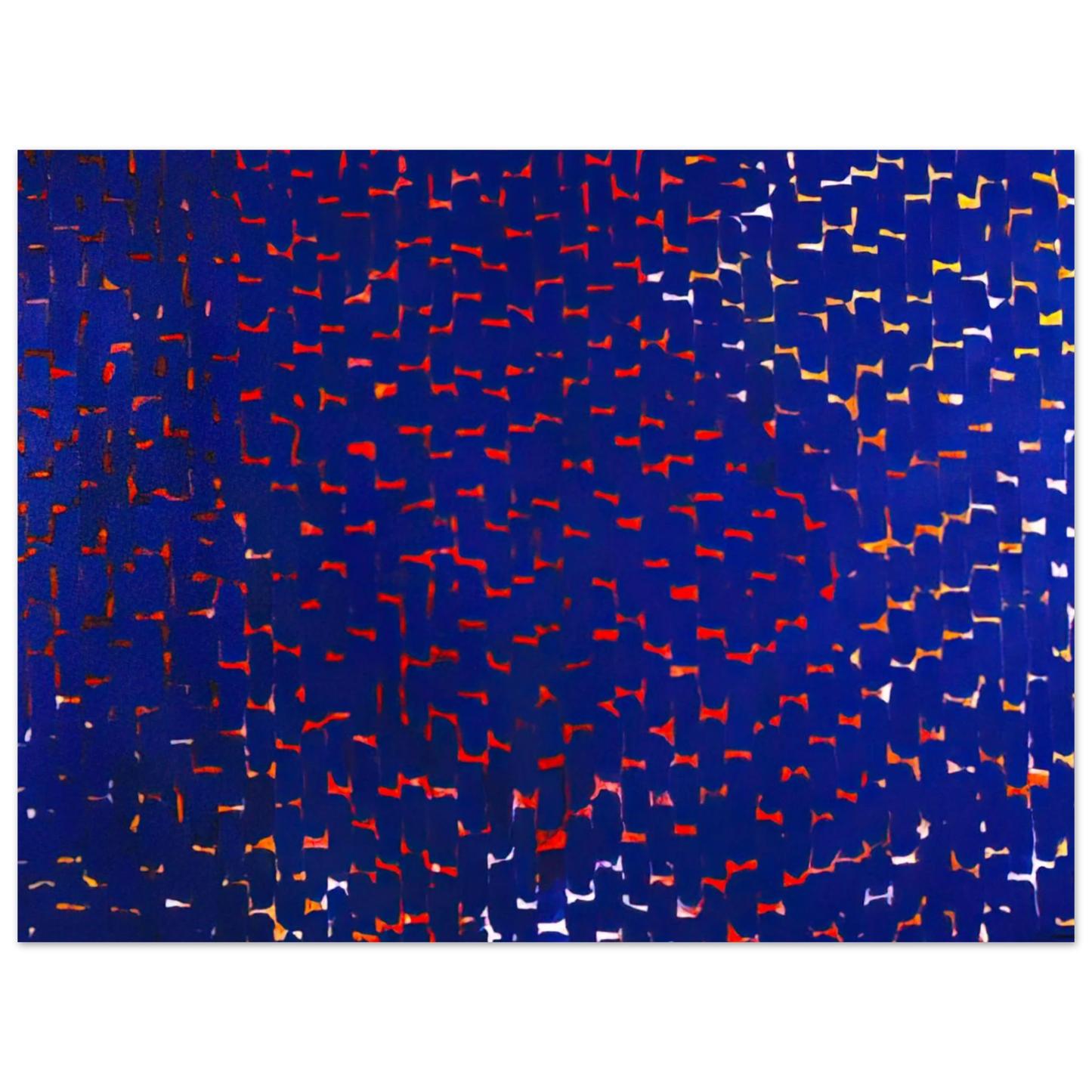 Alma Woodsey Thomas - EVENING GLOW 1972 75x100 cm / 30x40inches Fine Art Poster