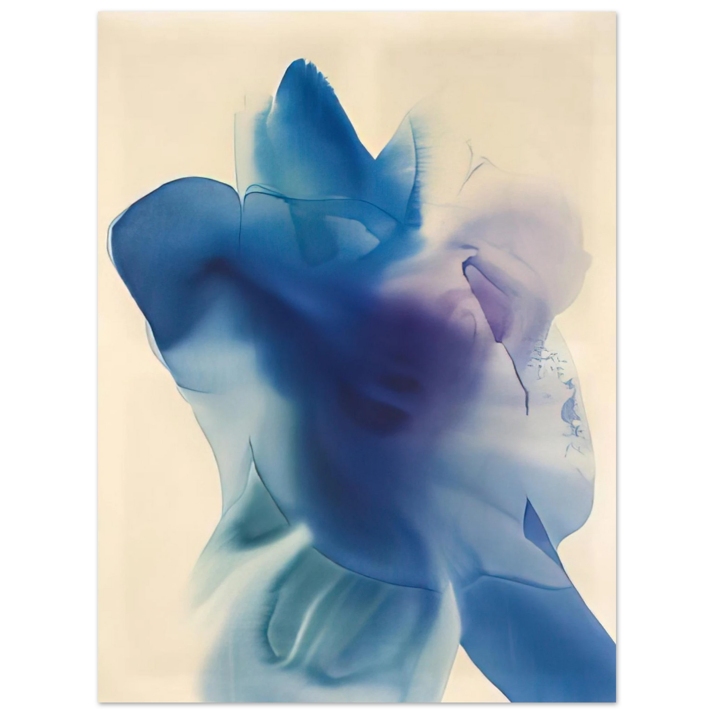 Paul Jenkins - Phenomena Astral Blue 75x100 cm / 30x40inches Fine Art Poster