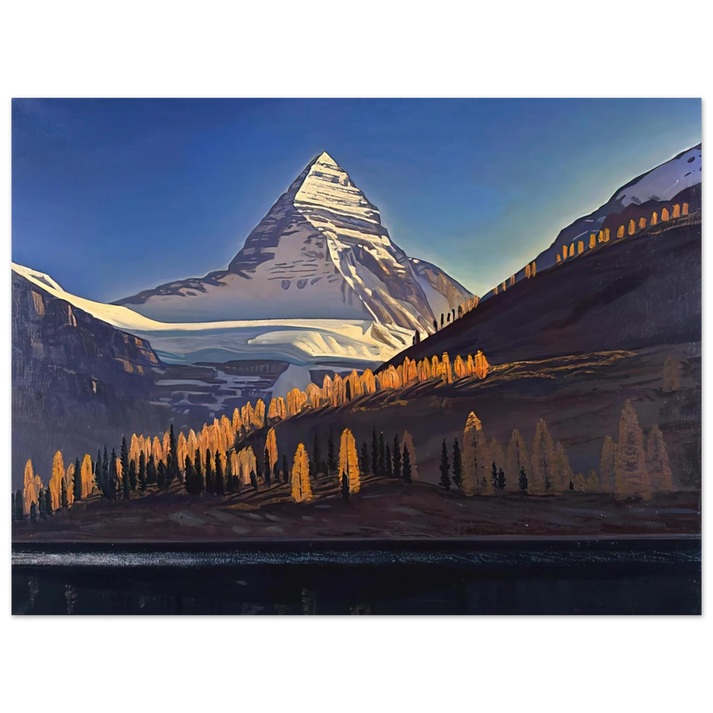 Rockwell Kent - Mount Assiniboine. Canadian Rockies 75x100 cm / 30x40inches Fine Art Poster