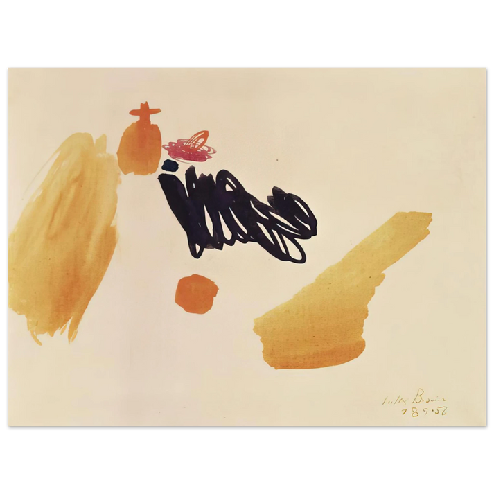 Julius Bissier - 18.9.56 - 1956 75x100 cm / 30x40inches Fine Art Poster