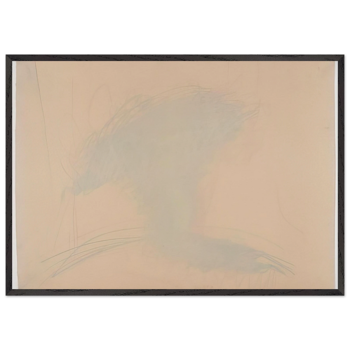 Self-Portrait as a Flower Pot - 1971 - Dieter Roth 70x100 cm / 28x40 inches Framed Art Print – Black Wooden Frame